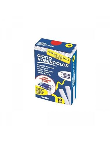 TIZA BLANCA GIOTTO ROBERCOLOR 10ud