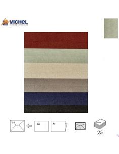 SOBRE MICHEL BRILLON METALLIC 160x220mm PLATA