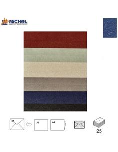 SOBRE MICHEL BRILLON METALLIC 160x220mm AZUL