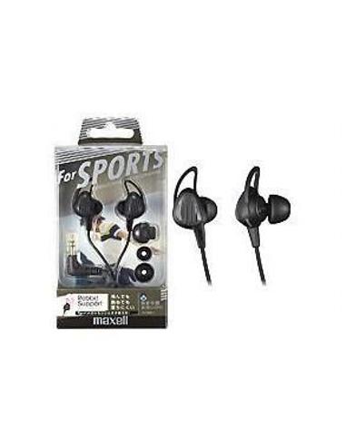 AURICULAR MAXELL MP3-MP4 SPORTS NEGRO JACK 3.5 MM