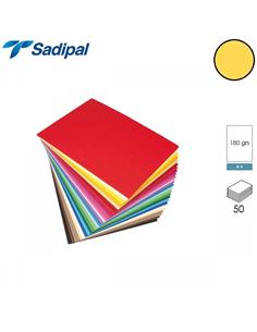CARTULINA SADIPAL A4 180g 50H OCRE