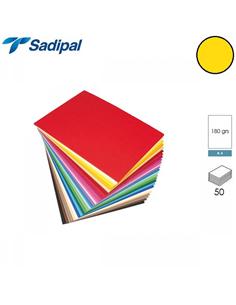 CARTULINA SADIPAL A4 180g 50H AMARILLO ORO