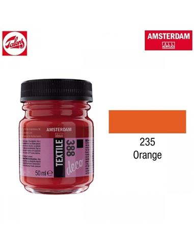 PINTURA TEXTIL DECO 235 50ml ANARANJADO