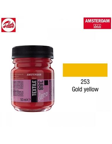 PINTURA TEXTIL DECO 253 50ml AMARILLO ORO