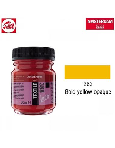 PINTURA TEXTIL DECO 262 50ml AMARILLO ORO OPACO