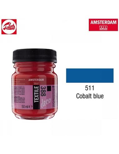 PINTURA TEXTIL DECO 511 50ml AZUL COBALTO