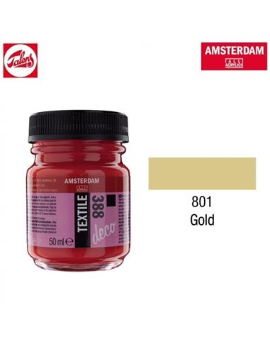 PINTURA TEXTIL DECO 801 50ml ORO