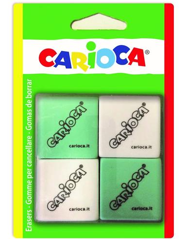 GOMA DE BORRAR CARIOCA 610 BLISTER 4ud