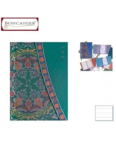 CUADERNO BONCAHIER ZODIACO T8º LEO RAYADO