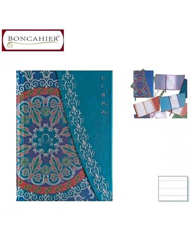 CUADERNO BONCAHIER ZODIACO T8º LIBRA RAYADO