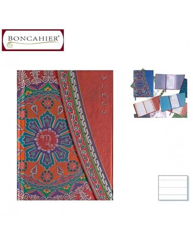 CUADERNO BONCAHIER ZODIACO T8º VIRGO RAYADO