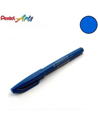 ROTULADOR PENTEL BRUSH SIGN PEN TOUCH AZUL FUERTE