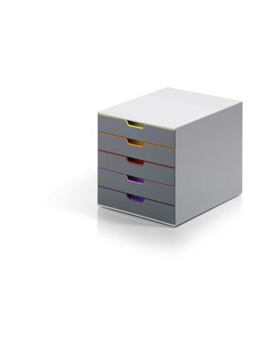 PORTA BANDEJAS DURABLE VARICOLOR 5 BANDEJAS GRIS