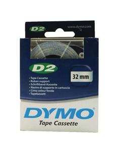 CINTA ROTULADORA DYMO D2 32mm x 10m TRANSP./NEGRA