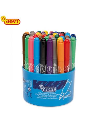 ROTULADOR JOVI MAXI CUBO 48ud COLORES SURTIDOS