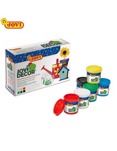 PINTURA PLASTICA JOVIDECOR 6 COLORES 50ml 670