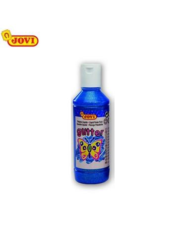 TEMPERA JOVI GLITTER 250ml AZUL 517/21