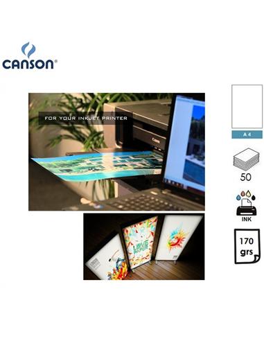 PAPEL CANSON RETROILUMINACION INK A4 170GR 50U