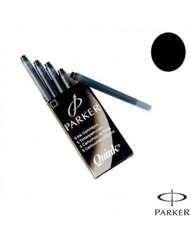 CARGA PLUMA PARKER ORIGINAL x5 TUBOS NEGRO