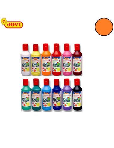PINTURA PLASTICA JOVIDECOR 250ml NARANJA 680/06