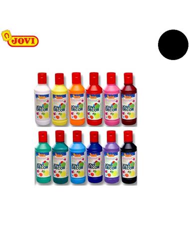 PINTURA PLASTICA JOVIDECOR 250ml NEGRO 680/30