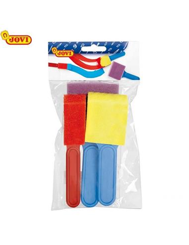 PINCEL ESPUMA JOVI R-814 3ud FORMAS DIVERSAS