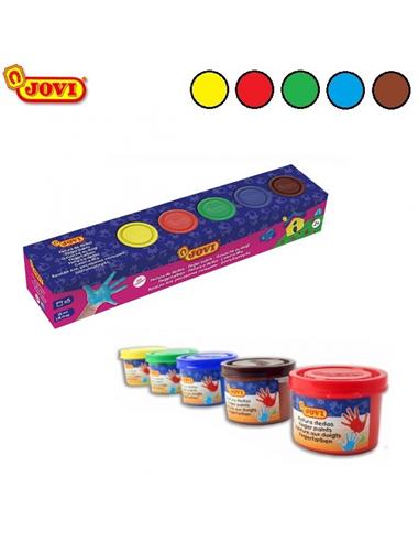 PINTURA DEDOS JOVI 35ml 5 COLORES 540