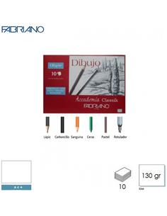 LAMINA DIBUJO FABRIANO A4+ 130gr SIN RECUADRO 10H