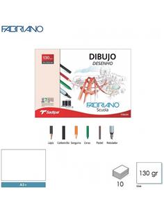 LAMINA DIBUJO FABRIANO A3+ 130gr SIN RECUADRO 10H