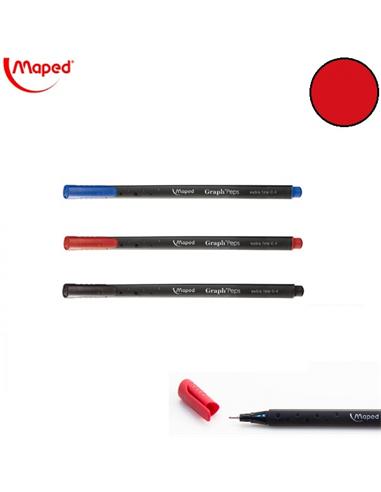 ROTULADOR MAPED GRAPH PEPS 0.4mm ROJO
