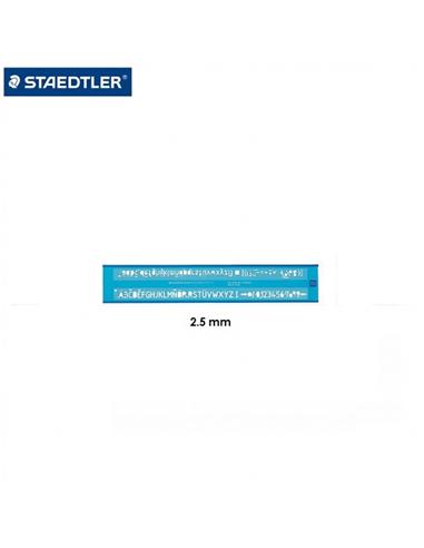 PLANTILLA STAEDTLER MARS 2.5mm 572025