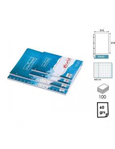 RECAMBIO UNI PAPYRUS 4 ANILLAS TF CUADRO 3mm 100H