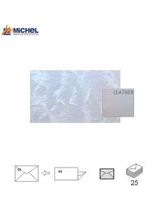 SOBRE MICHEL CARVING ICE NACAR 110x220mm BLANCO