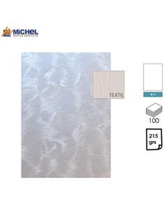 PAPEL MICHEL CARVING ICE NACAR A4 215GR 100H BLANC