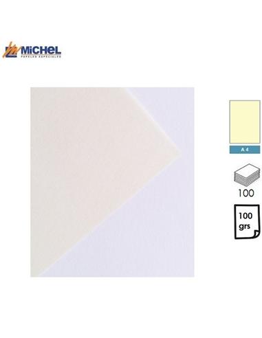 PAPEL MICHEL PERGAMINERO A4 100GR 100H CREMA