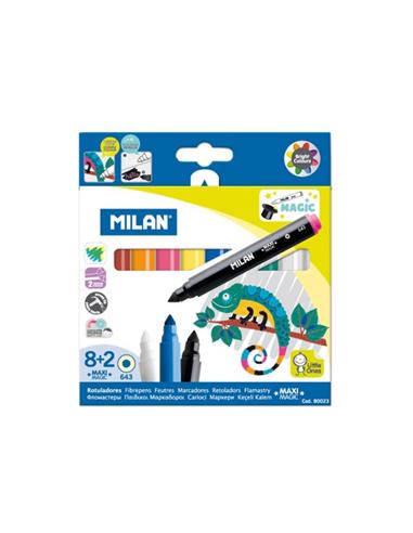 ROTULADOR MILAN 8+2 MAXI MAGIC