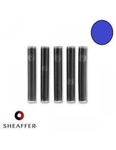 CARGA PLUMA SHEAFFER x5 TUBOS AZUL