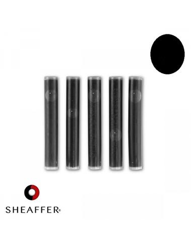CARGA PLUMA SHEAFFER x5 TUBOS NEGRO
