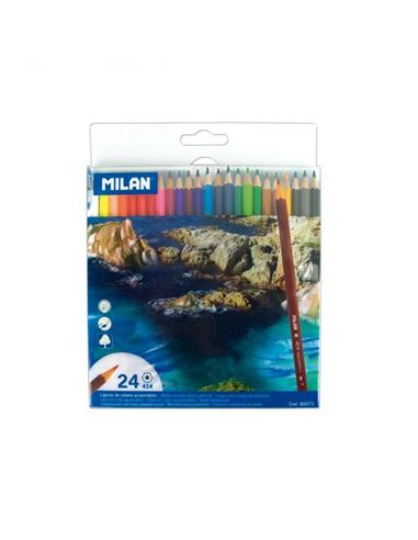 LAPIZ MILAN 24 COLORES ACUARELABLES