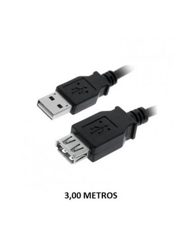 CABLE NANO CABLE USB 2.0 EXTENSION M-H 3,00 METROS