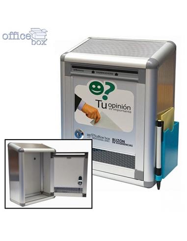 BUZON SUGERENCIAS OFFICE-BOX 220x290mm ALUMINIO