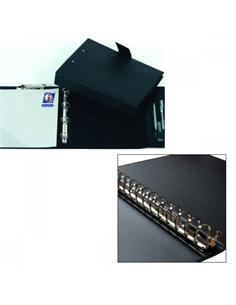 CARPETA PVC 16 ANILLAS IBERPLAS TF 25MM CLIP NEGRO