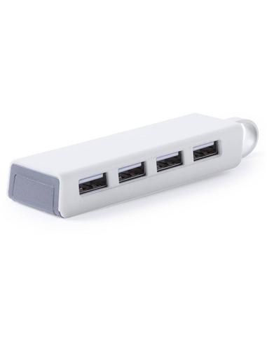 HUB TELAM USB 4 PUERTOS USB. 2.0. BLANCO