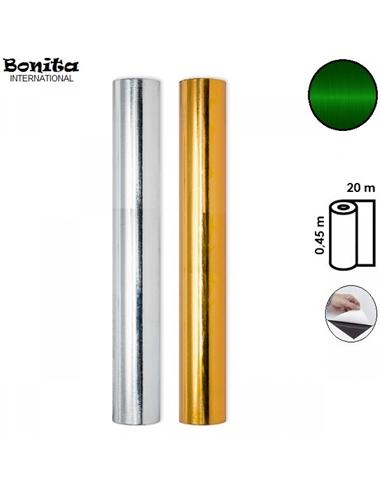 PLASTICO ADHESIVO BONITA 0,45x20m METALIZADO VERDE