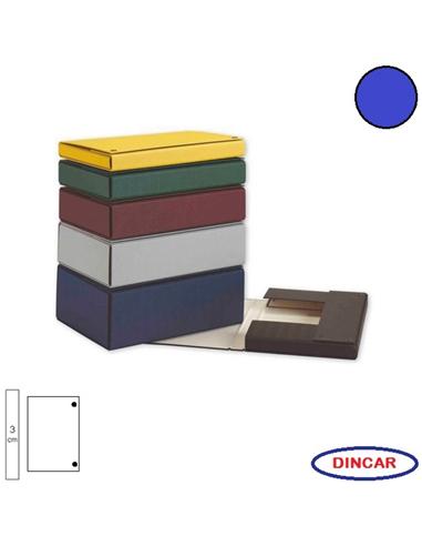 CARPETA PROYECTO DINCAR 3cm BROCHE AZUL