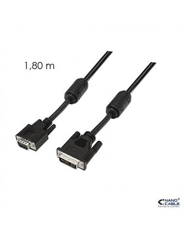 CABLE NANO CABLE DVI 18+5/M A VGA HDB 15/M 1.8 M