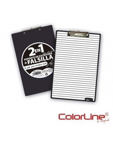 TABLERO CON PINZA A4 OFFICE-BOX PP BLANCO RAYADO
