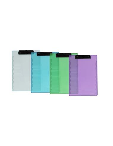 TABLERO CON PINZA A4 OFFICE-BOX PP COLORES TRANSL