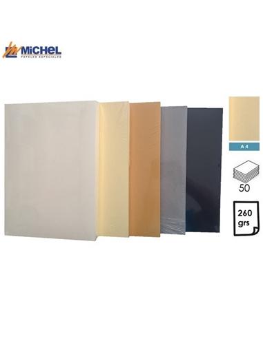 PAPEL MICHEL MURILLO A4 260GR 50H CREMA