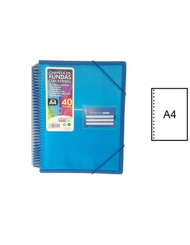CARPETA CON FUNDAS OFFICE-BOX 40F A4 ESPIRAL